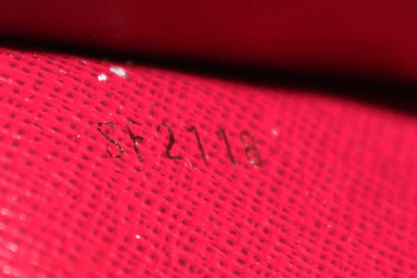 Louis Vuitton Classic Monogram Canvas with Fuchsia Leather Adele Wallet