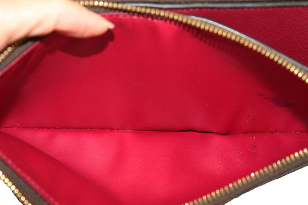 Louis Vuitton Classic Monogram Canvas with Fuchsia Leather Adele Wallet