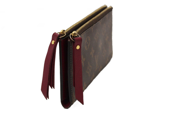 Louis Vuitton Classic Monogram Canvas with Fuchsia Leather Adele Wallet