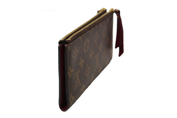 Louis Vuitton Classic Monogram Canvas with Fuchsia Leather Adele Wallet