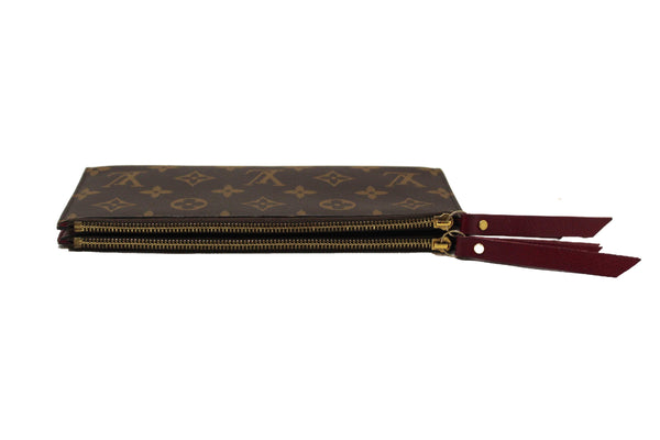 Louis Vuitton Classic Monogram Canvas with Fuchsia Leather Adele Wallet