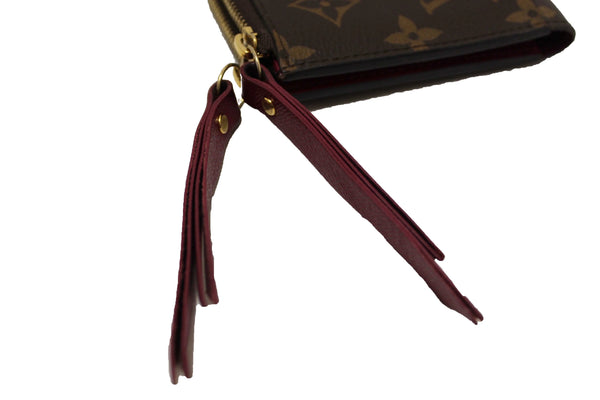 Louis Vuitton Classic Monogram Canvas with Fuchsia Leather Adele Wallet