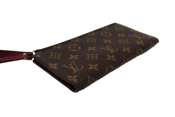Louis Vuitton Classic Monogram Canvas with Fuchsia Leather Adele Wallet