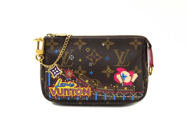 Louis Vuitton Limited Edition Monogram Animation Roller Coaster Mini Pochette Accessories Bag