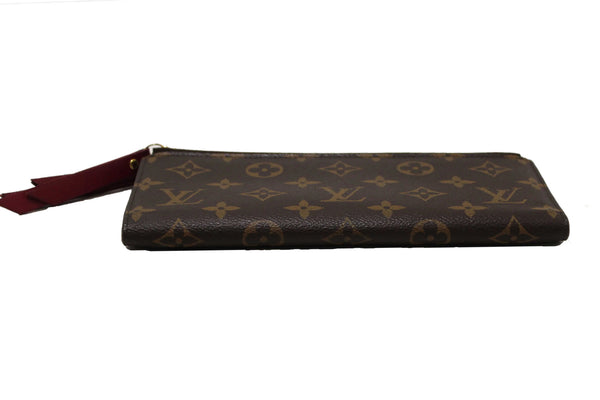 Louis Vuitton Classic Monogram Canvas with Fuchsia Leather Adele Wallet