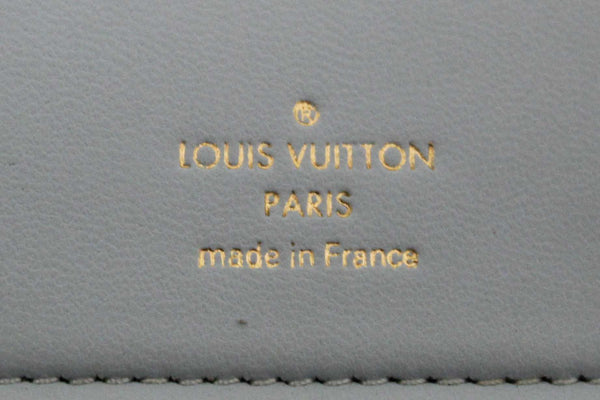 Louis Vuitton Galet Grey Grained Taurillon Leather LV Vertical Wallet