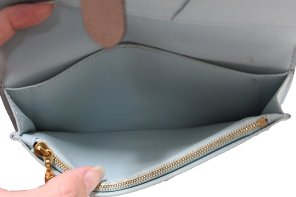 Louis Vuitton Galet Grey Grained Taurillon Leather LV Vertical Wallet