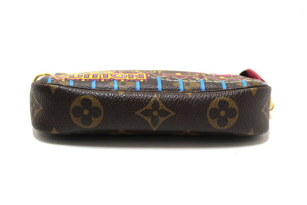Louis Vuitton Limited Edition Monogram Animation Roller Coaster Mini Pochette Accessories Bag