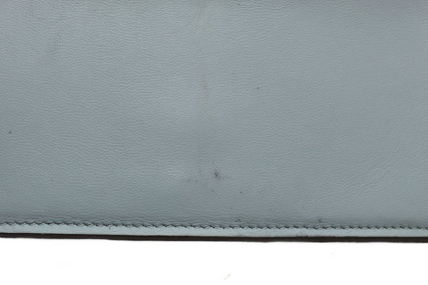 Louis Vuitton Galet Grey Grained Taurillon Leather LV Vertical Wallet