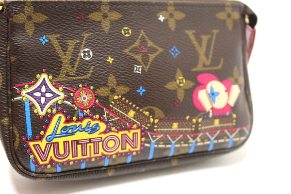Louis Vuitton Limited Edition Monogram Animation Roller Coaster Mini Pochette Accessories Bag