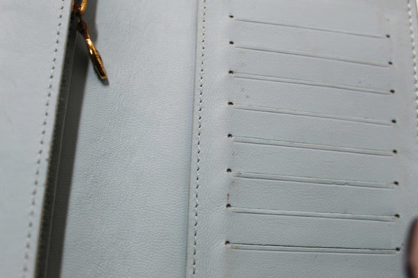 Louis Vuitton Galet Grey Grained Taurillon Leather LV Vertical Wallet