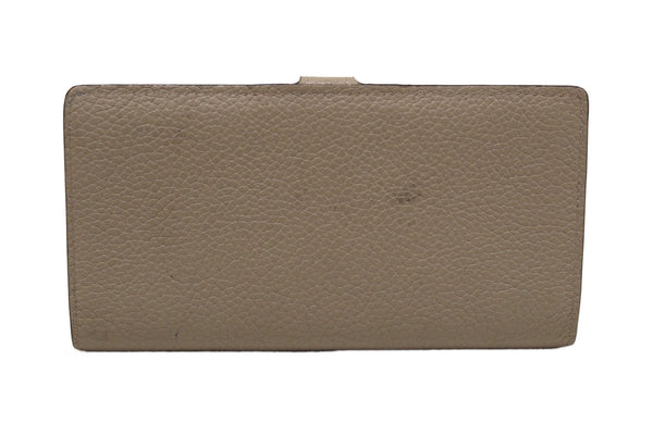 Louis Vuitton Galet Grey Grained Taurillon Leather LV Vertical Wallet