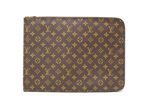 Prada Louis Vuitton Classic Monogram Poche Folio Document Case | Italystation.com - Shop Now at italystation.com