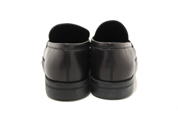 Salvatore Ferragamo Men's Black Leather Teblado Loafer Dress Shoes size 8