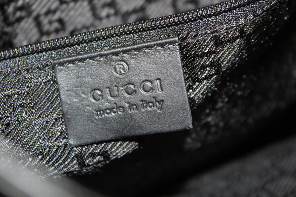 Gucci Black Leather Large Bamboo Handle Shoulder Bag