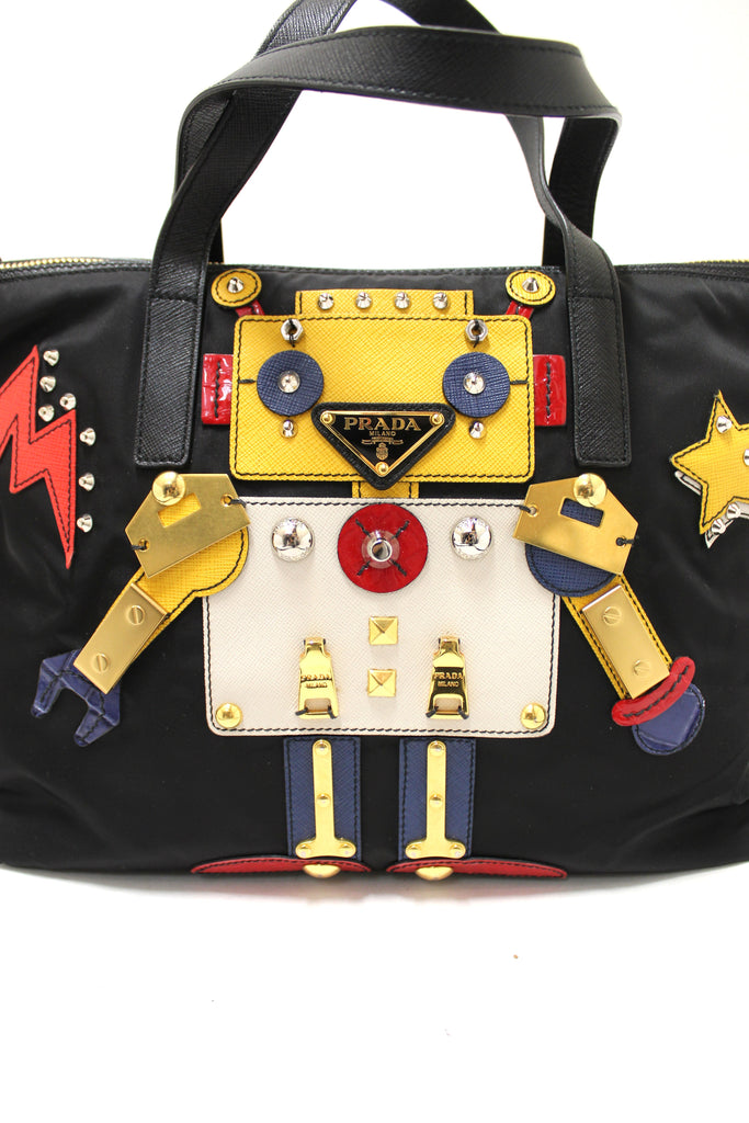 Prada robot tote bag hotsell