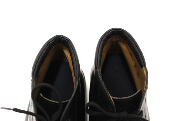 Salvatore Ferragamo Men's Black Leather Lace up Ankle Boots Size 9