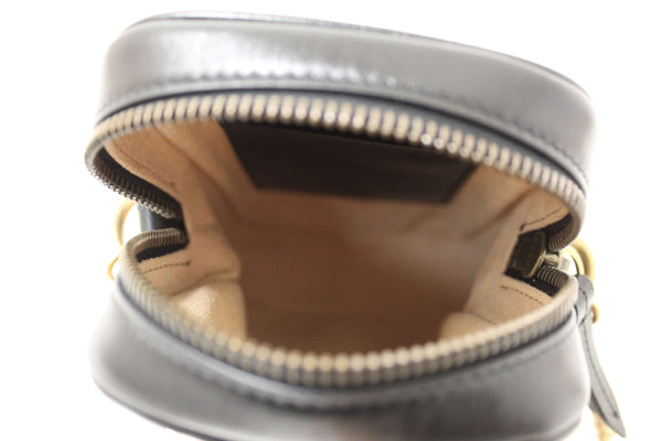 Gucci Black Leather Marmont Matelasse Super Mini Ch | Italystation.com - Now at italystation.com