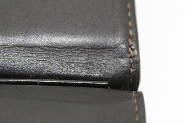 louis vuitton vintage brown leather money clip wallet billfold | Shop Now at Italystation.com