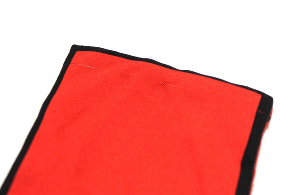 Louis Vuitton Silk Monogram Trunks Red Twilly Bandeau Scarf