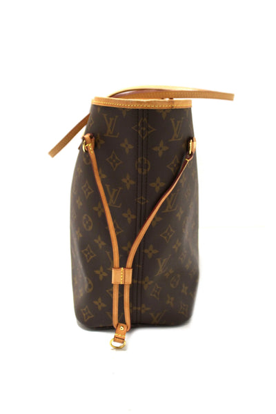 Louis Vuitton Classic Monogram Neverfull MM Tote Shoulder Bag