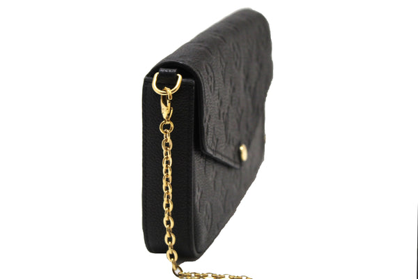 Louis Vuitton Black Monogram Empreinte Felicie Pochette Bag