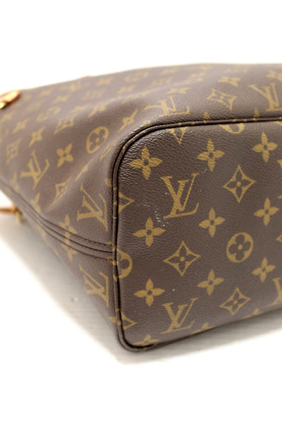 Louis Vuitton Classic Monogram Neverfull MM Tote Shoulder Bag