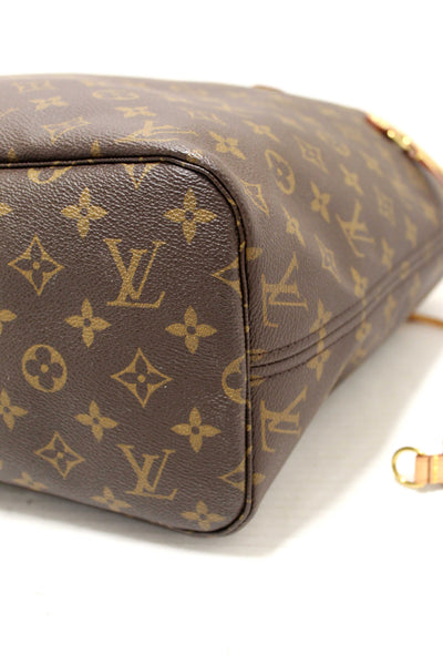 Louis Vuitton Classic Monogram Neverfull MM Tote Shoulder Bag