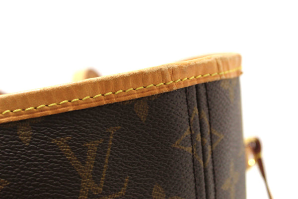 Louis Vuitton Classic Monogram Neverfull MM Tote Shoulder Bag