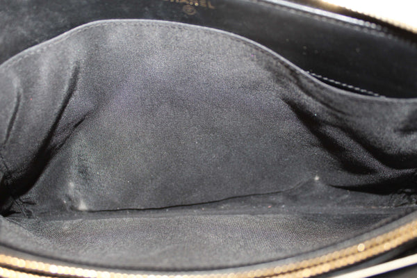 Chanel Black Lambskin Quilted Small Boy Zipped Pouch