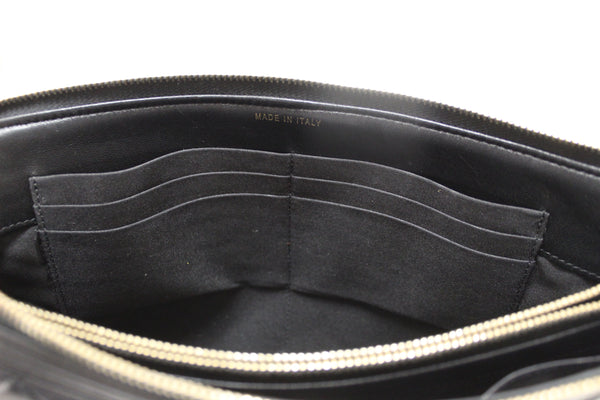 Chanel Black Lambskin Quilted Small Boy Zipped Pouch