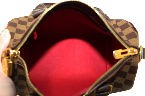 Louis Vuitton Damier Ebene Speedy 25 Bandouliere Bag