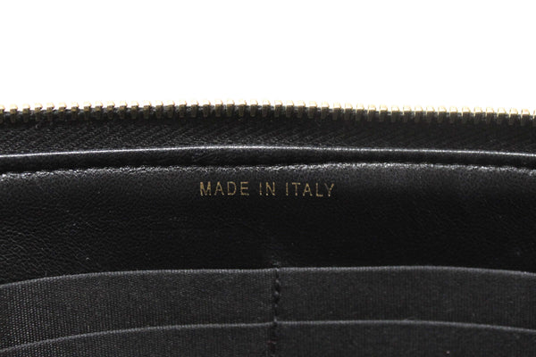 Chanel Black Lambskin Quilted Small Boy Zipped Pouch