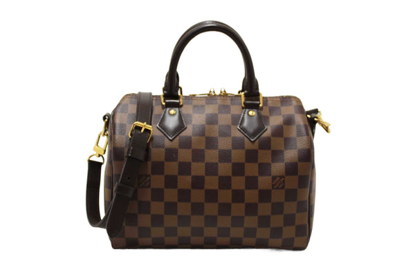 Louis Vuitton Damier Ebene Speedy 25 Bandouliere Bag