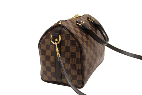 Louis Vuitton Damier Ebene Speedy 25 Bandouliere Bag