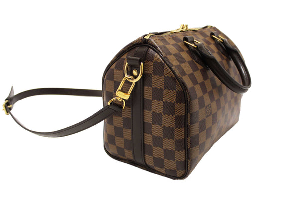 Louis Vuitton Damier Ebene Speedy 25 Bandouliere Bag