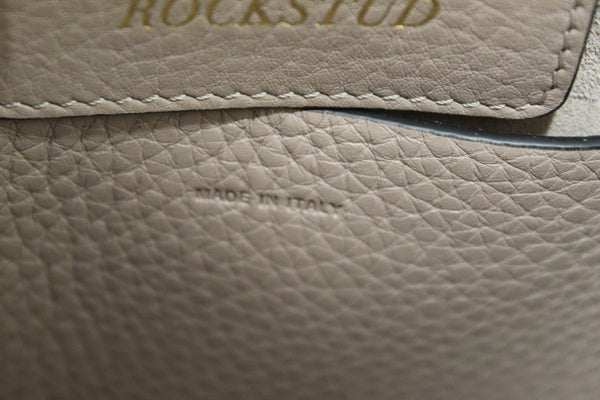 Valentino Garavani Rockstud Poudre  Grainy Calfskin Leather Shopper