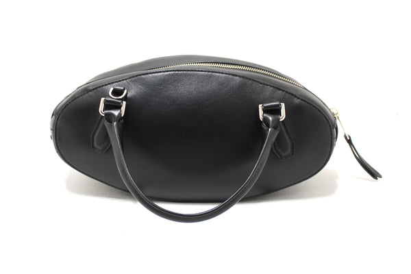 Tod's Black Leather Mini Boston Oval Bag