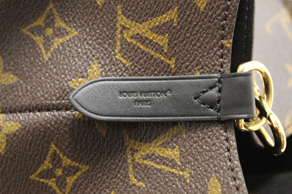 Louis Vuitton Classic Monogram Canvas with Black Leather NéoNoé MM Shoulder Bag