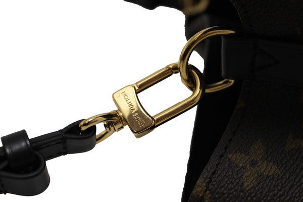 Louis Vuitton Classic Monogram Canvas with Black Leather NéoNoé MM Shoulder Bag