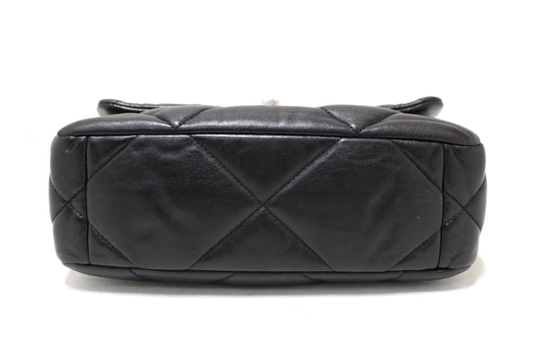 chanel 19 medium black quilted lambskin leather shoulder crossbody bag | Shop Now at Italystation.com