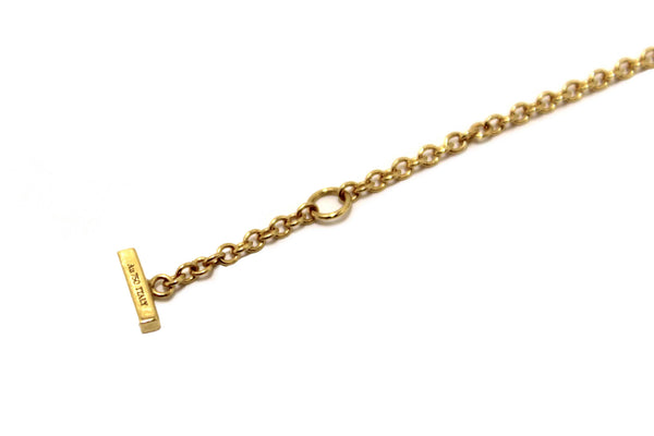 Tiffany & Co 18K Yellow Gold with Diamonds Tiffany T Smile Bracelet