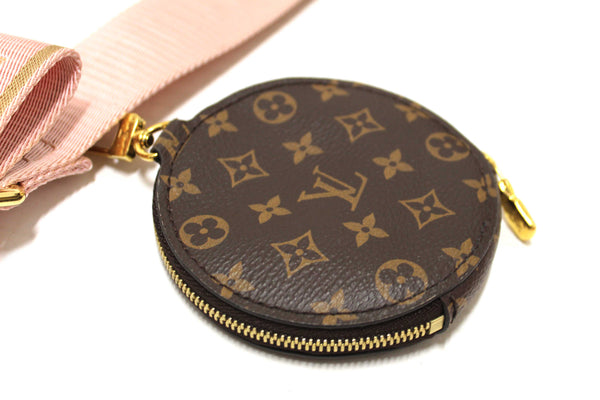 Louis Vuitton Classic Monogram Khaki PInk Strap Multi-Pochette Accessoires Bag