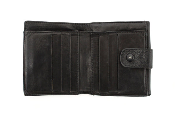Vintage Chanel Black Caviar Leather Timeless CC Small Wallet