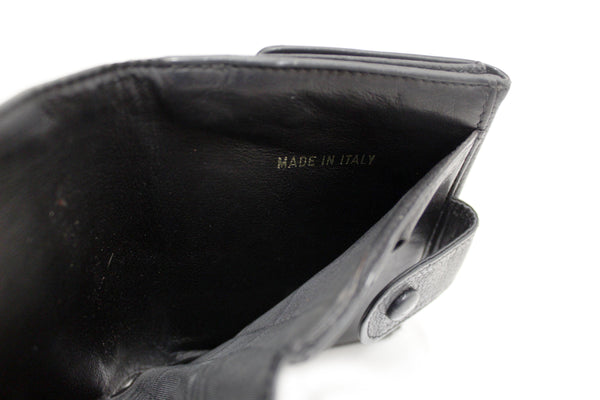 Vintage Chanel Black Caviar Leather Timeless CC Small Wallet