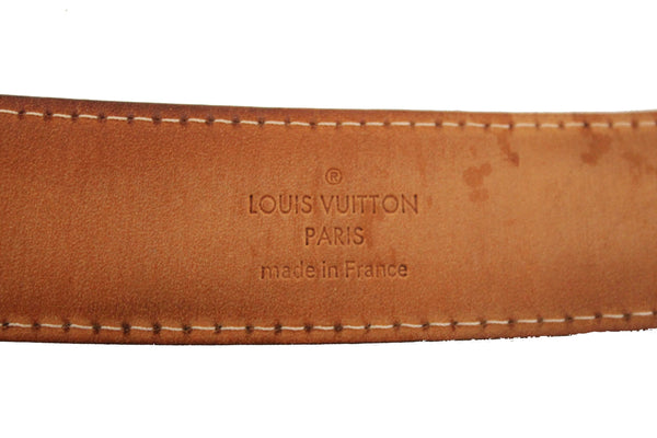 Louis Vuitton Damier Ebene Canvas Ellipse Belt 95 38