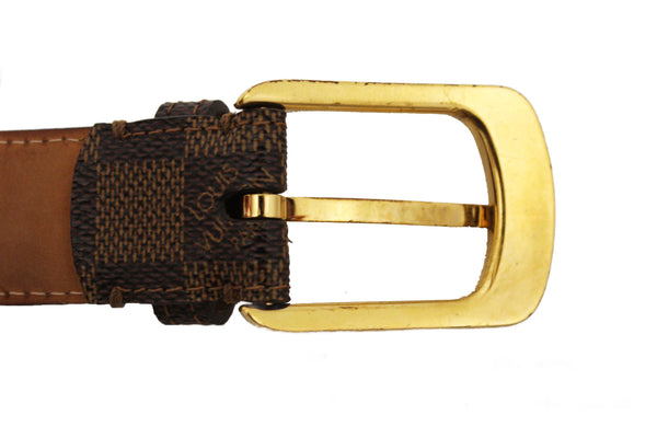 Louis Vuitton Damier Ebene Canvas Ellipse Belt 95 38