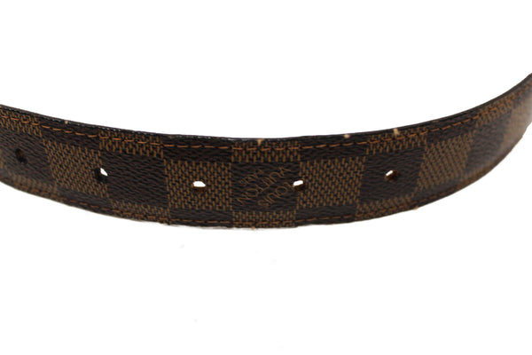 Louis Vuitton Damier Ebene Canvas Ellipse Belt 95 38