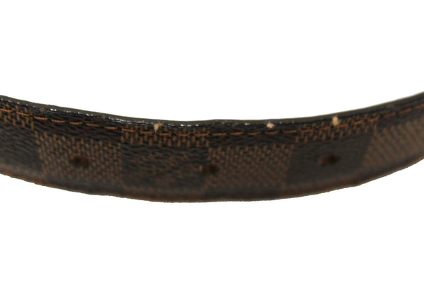 Louis Vuitton Damier Ebene Canvas Ellipse Belt 95 38