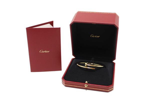 Cartier 18K Yellow Gold Classic ModelJuste Un Clou Bracelet Size 18